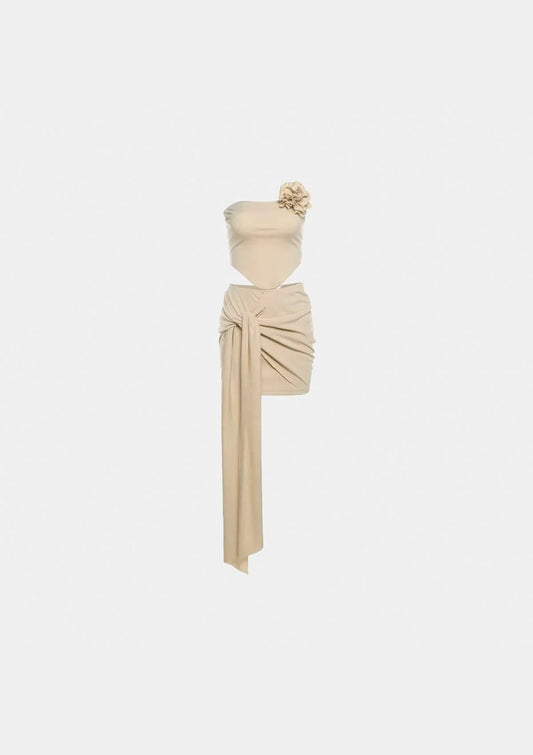 Conjunto Khaki Flower